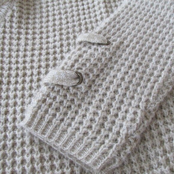 It's Our Time Sweater Womens Large‎ Beige Tan Long Sleeve V Neck Pullover Shirt - Picture 3 of 6